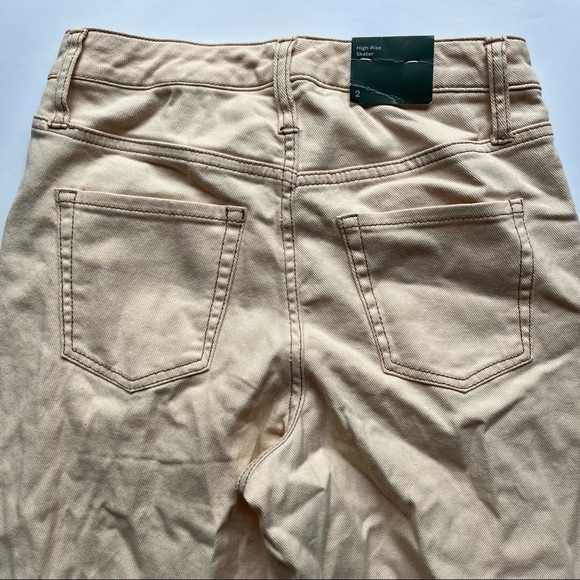 Wild Fable Cream Distressed High Rise Skater Jeans Sz 2 - Picture 5 of 8